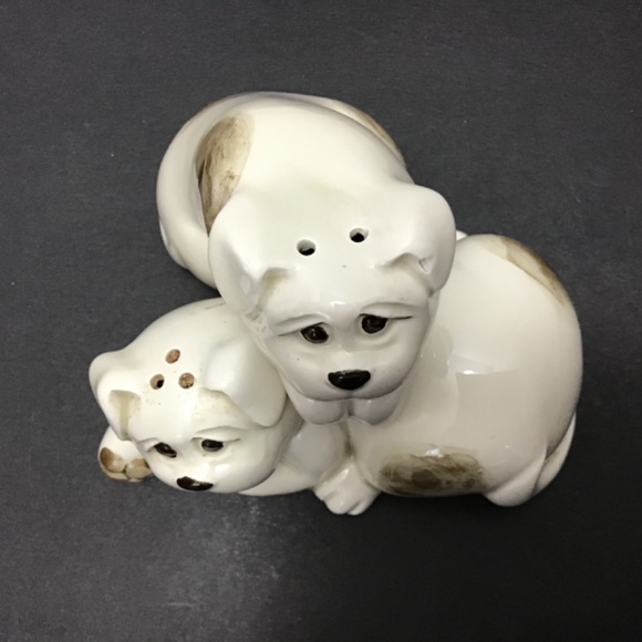 Vintage Fitz & Floyd Spotted Dogs Go With Salt and Pepper Shaker Set - Picture 7 of 7